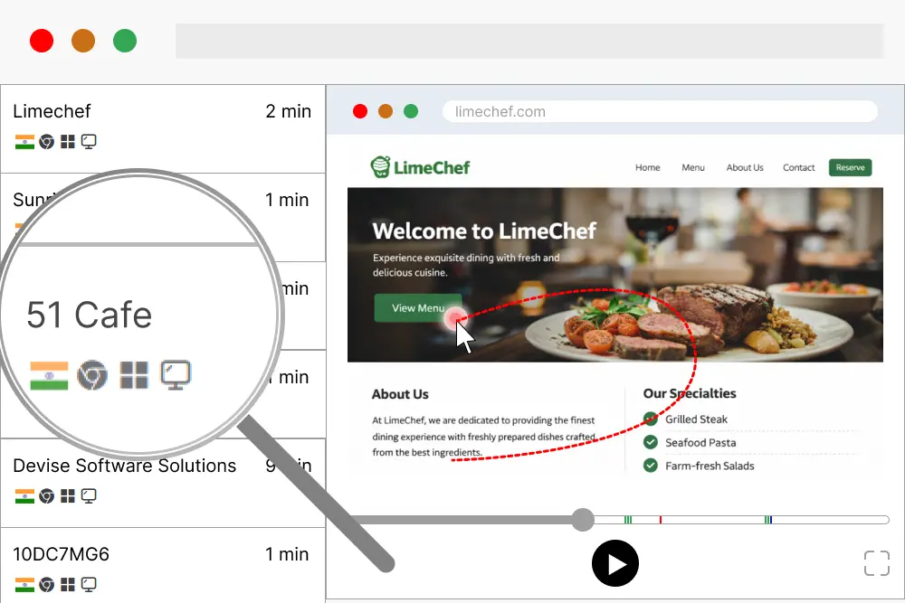 Lead identification dashboard